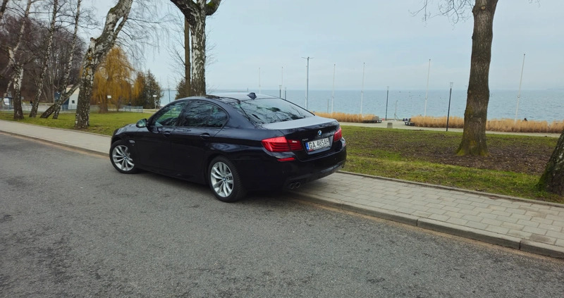 BMW Seria 5 cena 89790 przebieg: 204000, rok produkcji 2015 z Gdynia małe 154